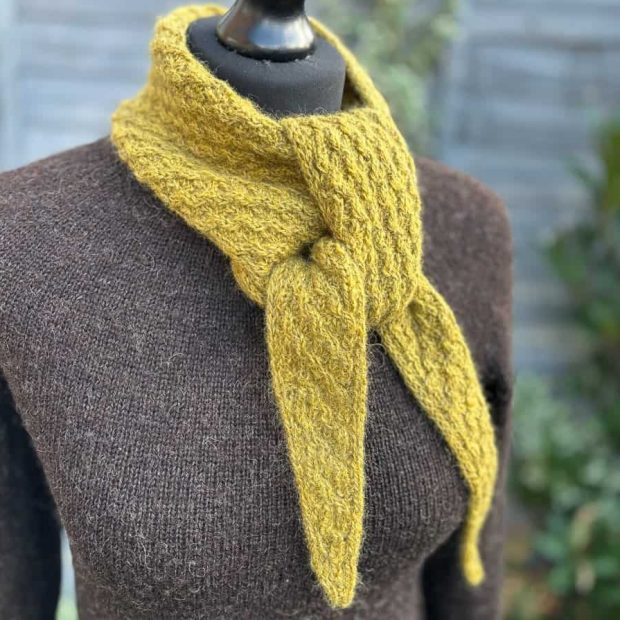 Saltash Cabled Scarf - Project Kit