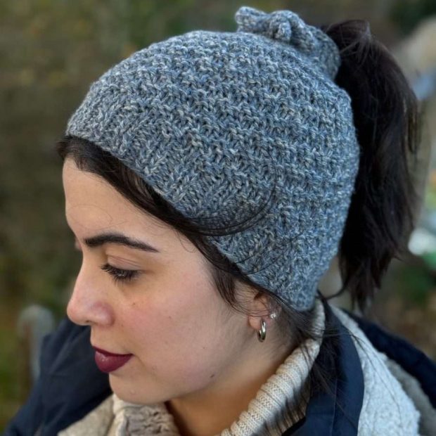 Unisex Aran Knitted Winter Hat - Project Kit